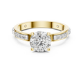 The Serenity Channel-Set Solitaire Engagement Ring