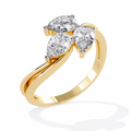 Trinity Pear Diamond Ring