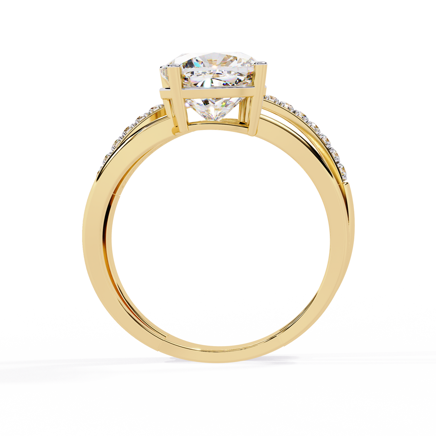 Radiant Embrace Diamond Ring