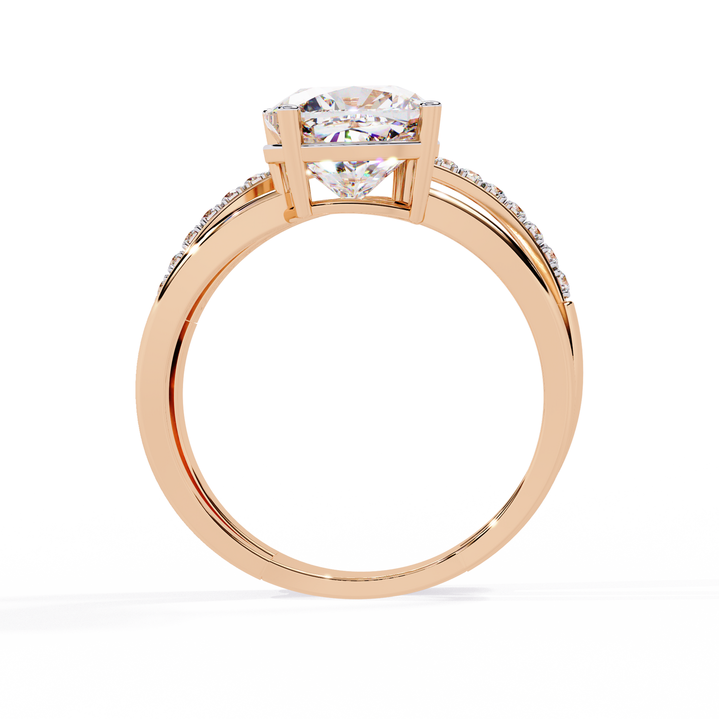 Radiant Embrace Diamond Ring