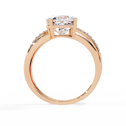 Radiant Embrace Diamond Ring