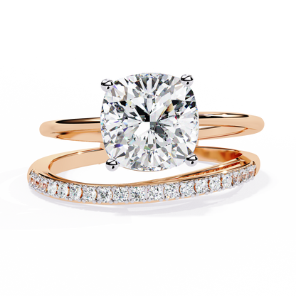 Radiant Embrace Diamond Ring Rose Gold