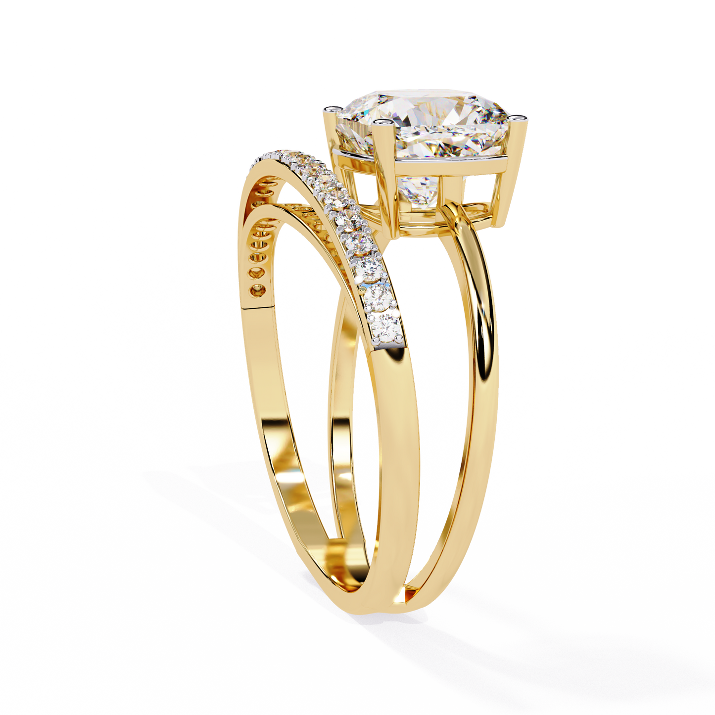 Radiant Embrace Diamond Ring