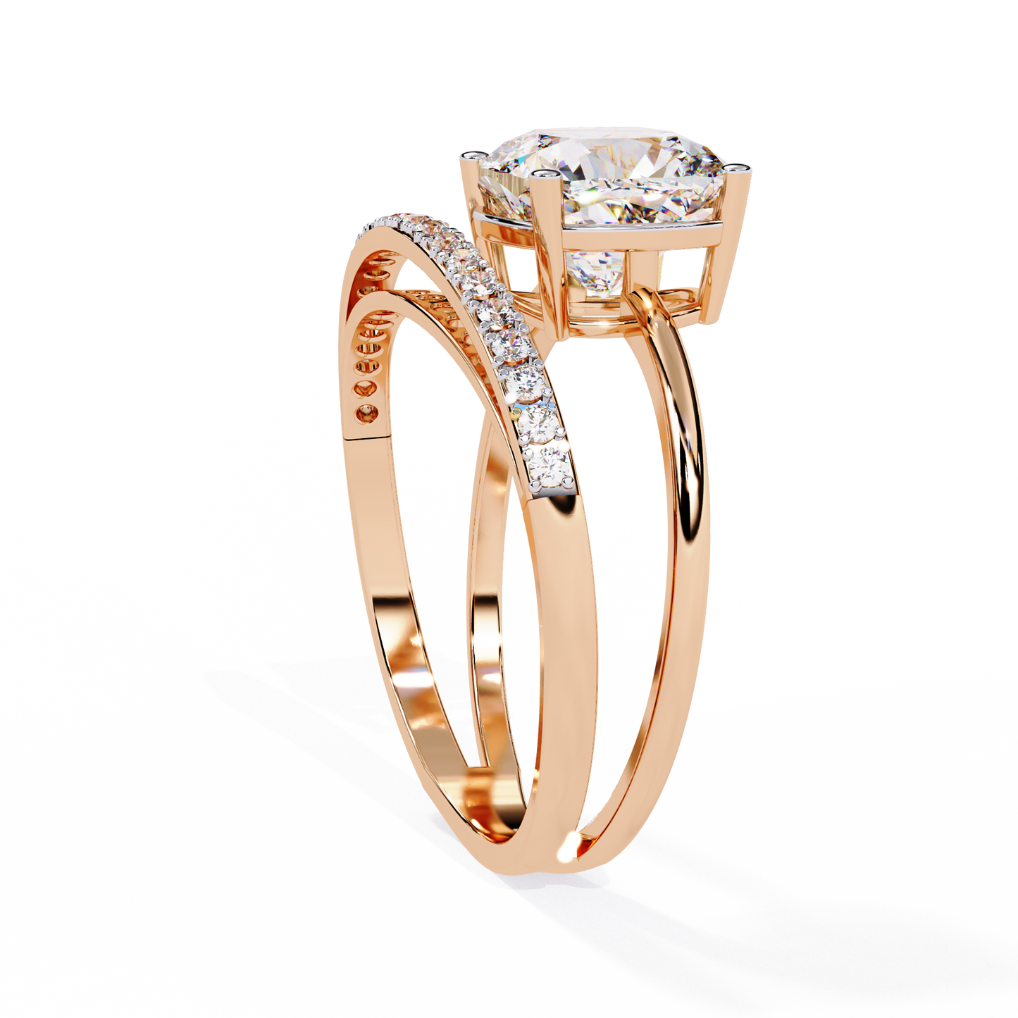 Radiant Embrace Diamond Ring