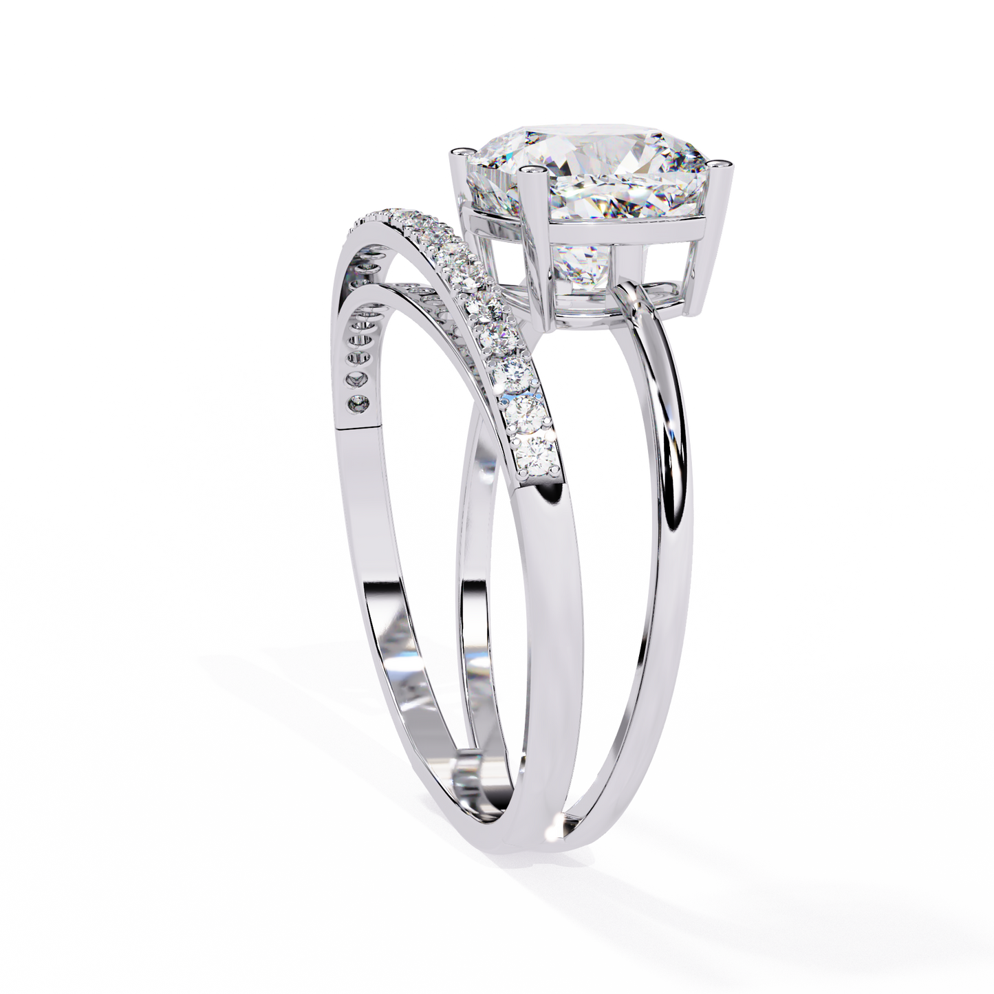 Radiant Embrace Diamond Ring