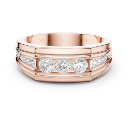 Regal Row Diamond Band Rose Gold 