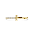 Radiant Horizon Bangle Diamond Accents
