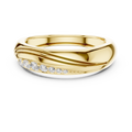 The Sculptural Wave Diamond Band