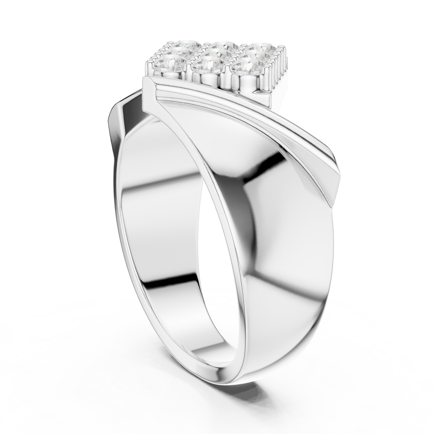The Geometric Diagonal Diamond Cluster Ring