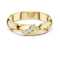 The Modern 3-Stone Diamond Bypass Band
