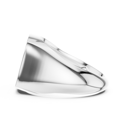 The Diamond Pave Cushion Signet Ring