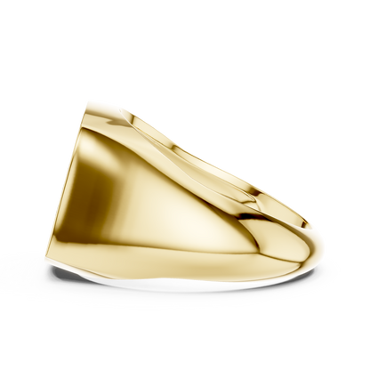 Majestic Pave Cushion Men’s Ring
Yellow Gold 