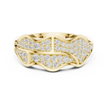 The Organic Wave Diamond Statement Ring