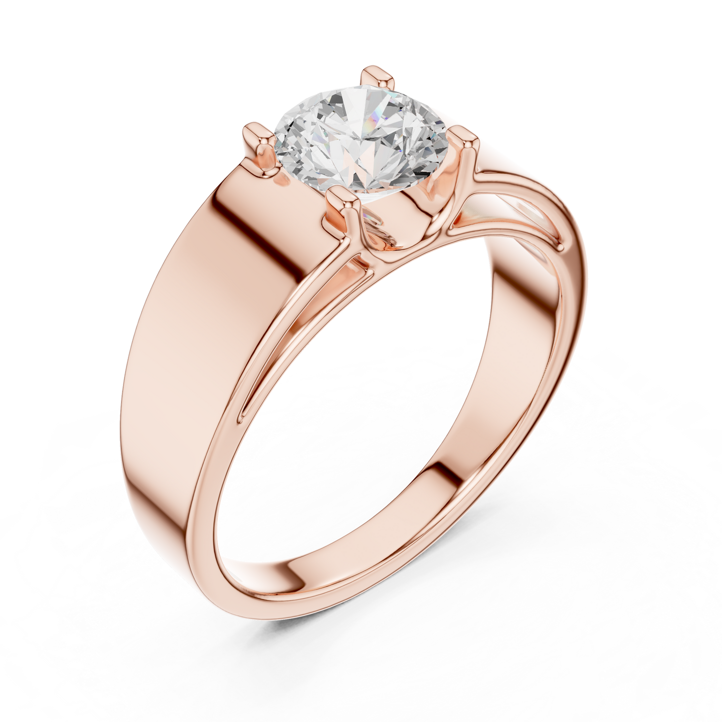 Classic Round Solitaire Diamond Ring