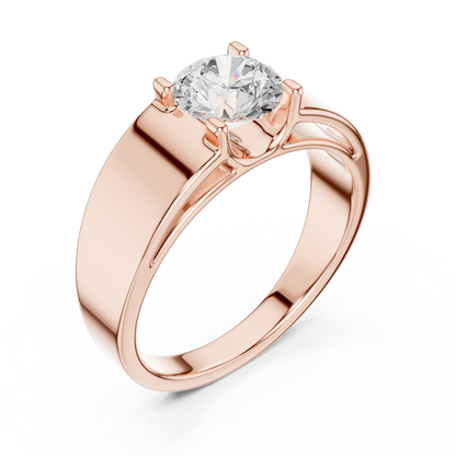 Classic Round Solitaire Diamond Ring