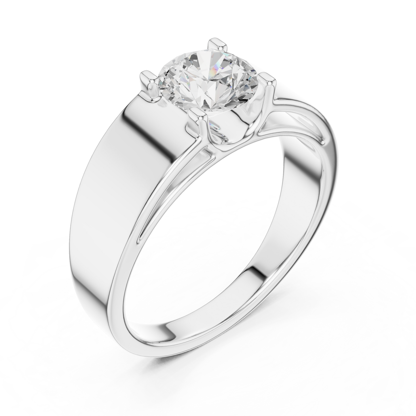 Classic Round Solitaire Diamond Ring