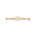 Vintage Floral Diamond Bangle Bracelet