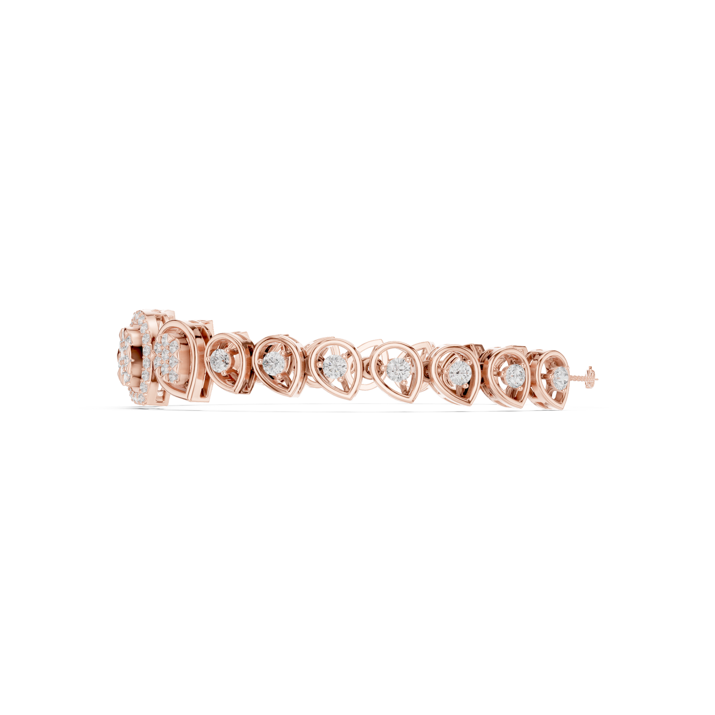 Luxury Diamond Teardrop Bracelet for Women