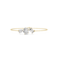 Elegant Multi-Shape Diamond Chain Bracelet for Women