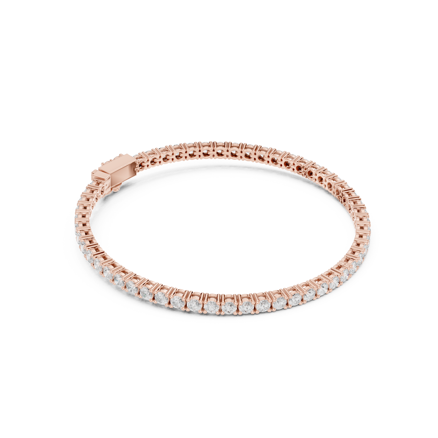 The Minimalist Round Diamond Tennis Bracelet