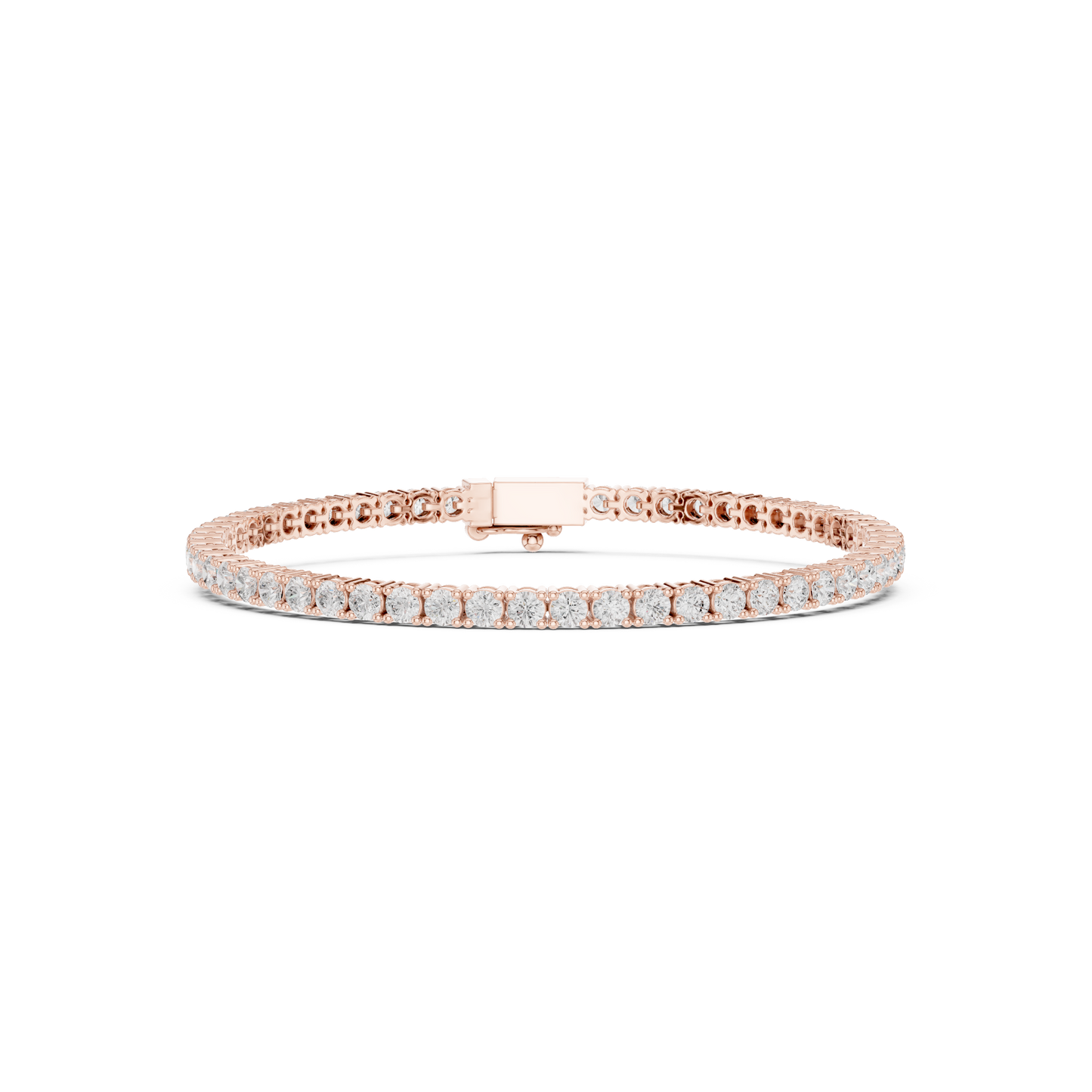 The Minimalist Round Diamond Tennis Bracelet