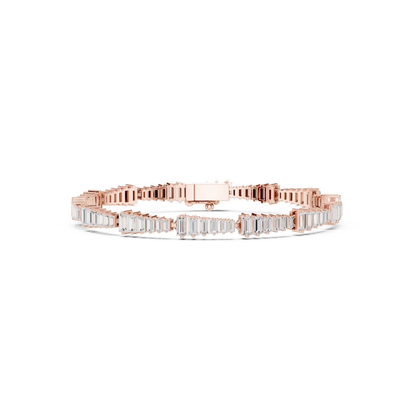 The Stepped Baguette Diamond Statement Bracelet