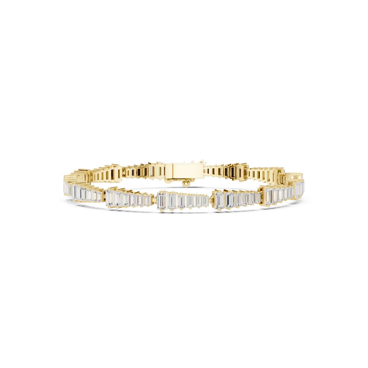 The Stepped Baguette Diamond Statement Bracelet