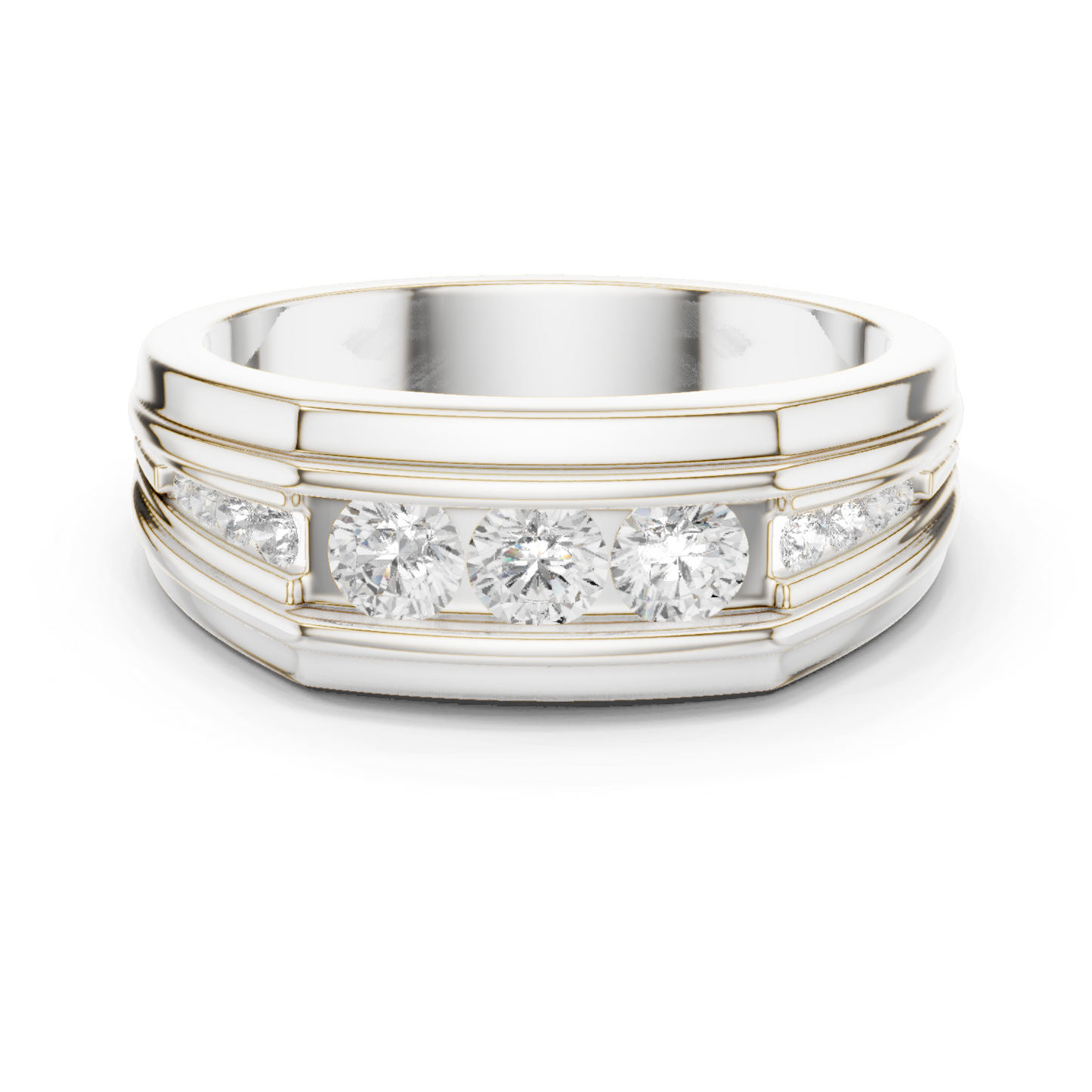 Regal Row Diamond Band White Gold 