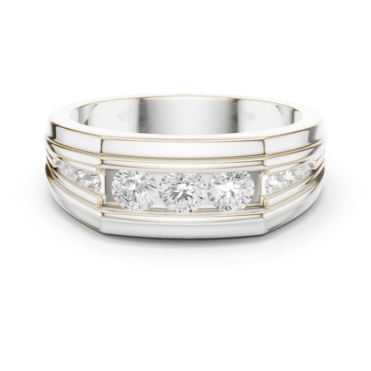 Regal Row Diamond Band White Gold 