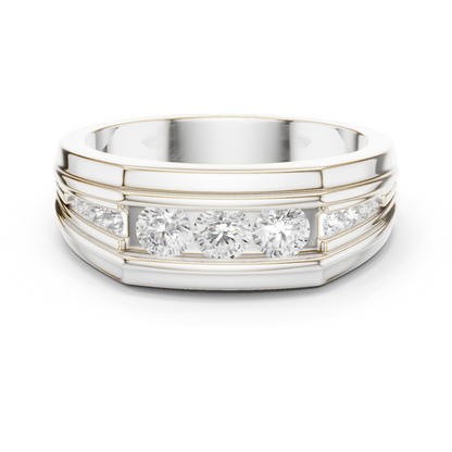 Regal Row Diamond Band White Gold 