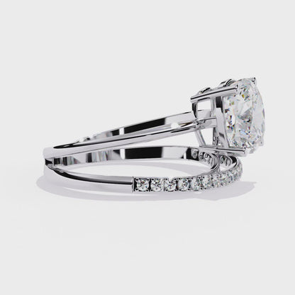 Radiant Embrace Diamond Ring