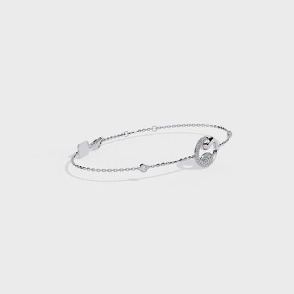 Eternal Flow Diamond Bracelet White Gold