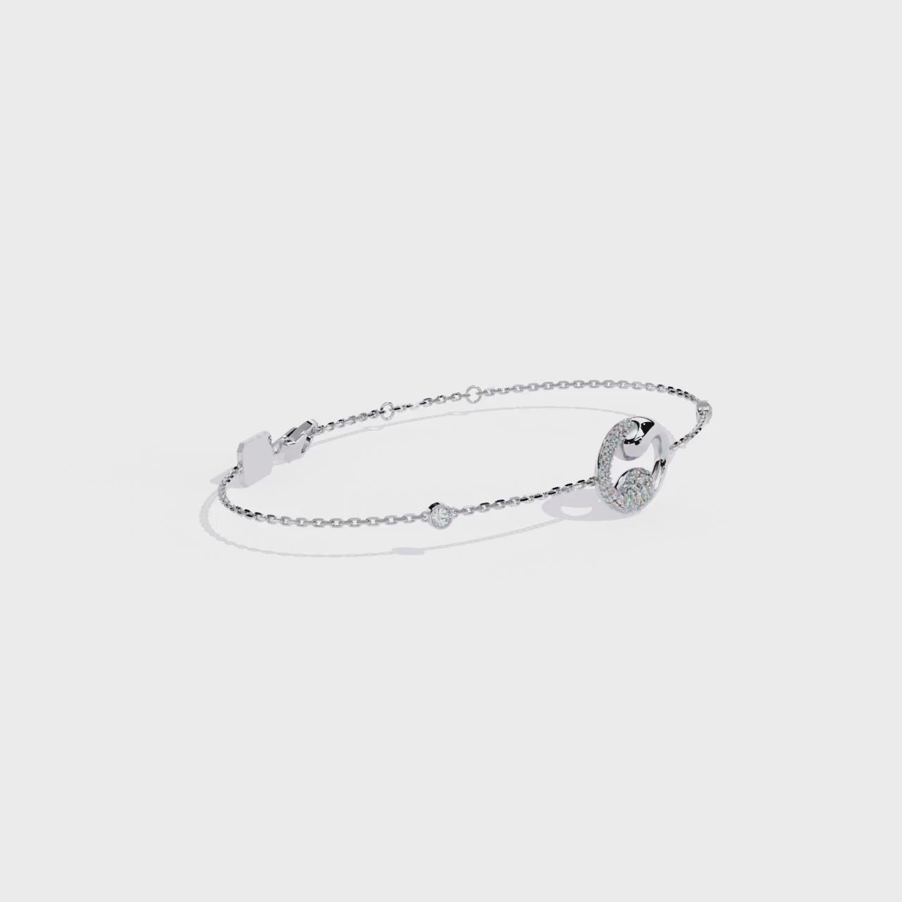 Eternal Flow Diamond Bracelet White Gold