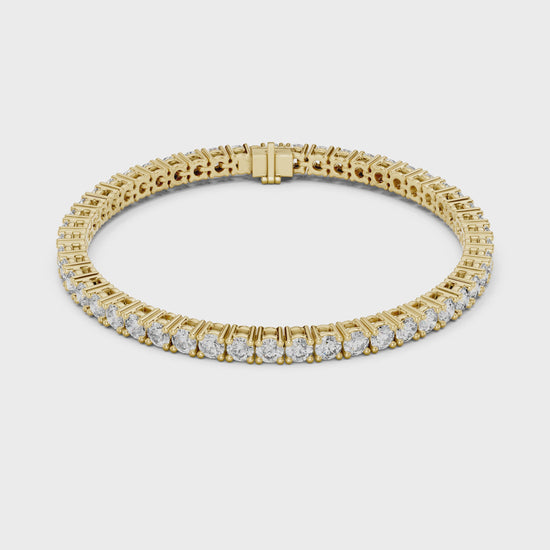 Eternal Spark Diamond Tennis Bracelet Yellow Gold