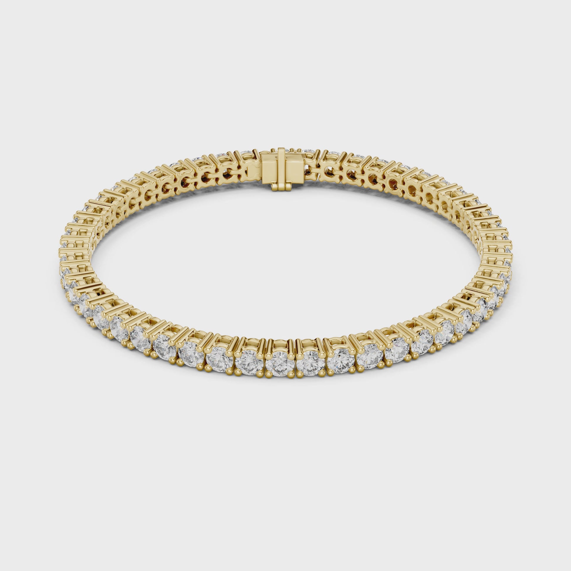 Eternal Spark Diamond Tennis Bracelet Yellow Gold