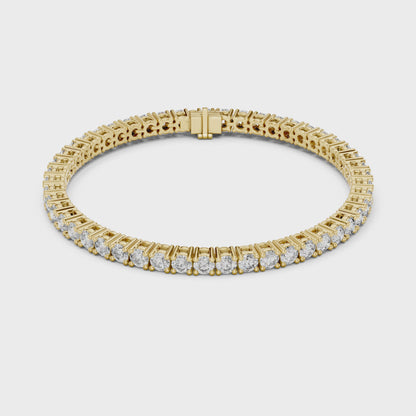 Eternal Spark Diamond Tennis Bracelet Yellow Gold