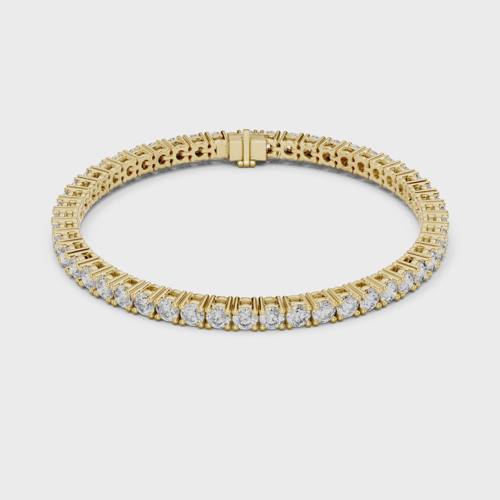 Eternal Spark Diamond Tennis Bracelet Yellow Gold