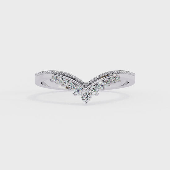 Regal Tiara Diamond Ring White Gold