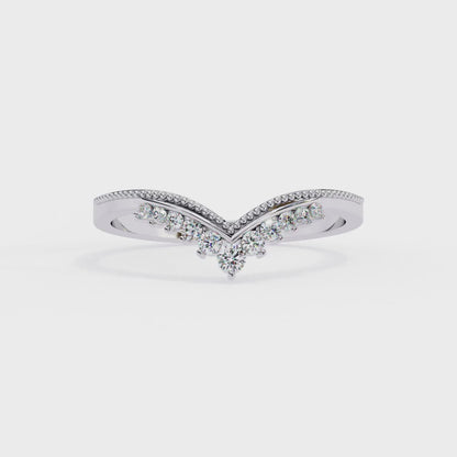 Regal Tiara Diamond Ring White Gold