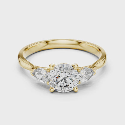 Harmony Pear Trio Ring