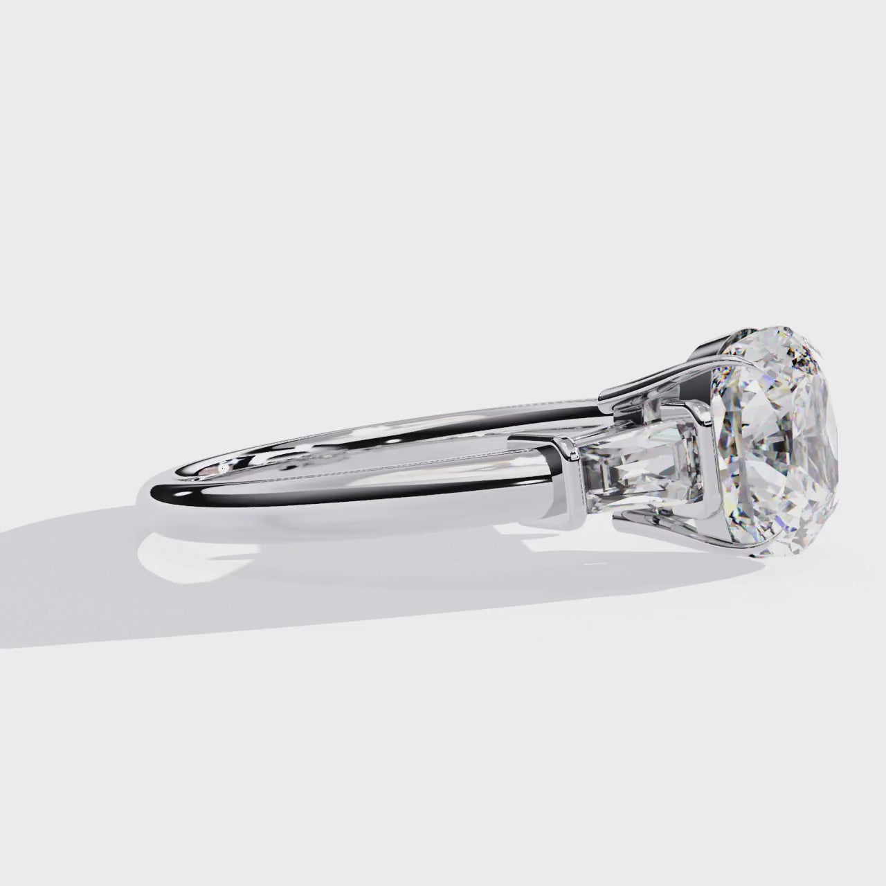 Classic Three-Stone Diamond Ring
White Gold
