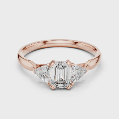 Trinity Emerald Elegance Ring