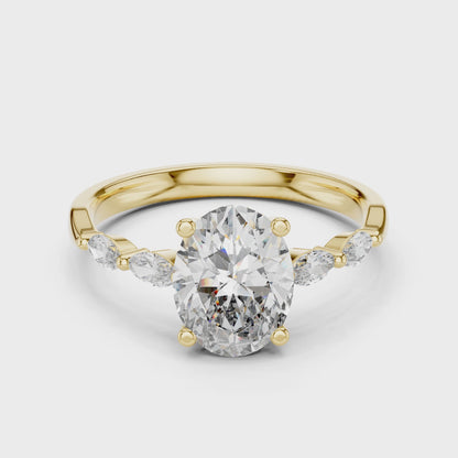 Rose Radiance Oval Ring