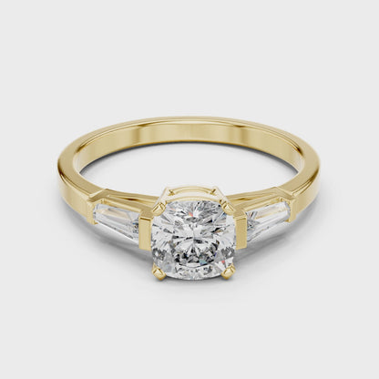 Tapered Baguette Trinity Ring