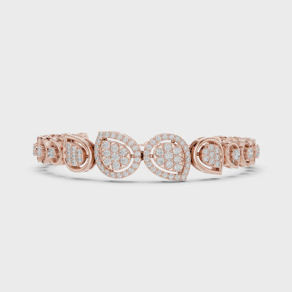 Luxury Diamond Teardrop Bracelet for Women