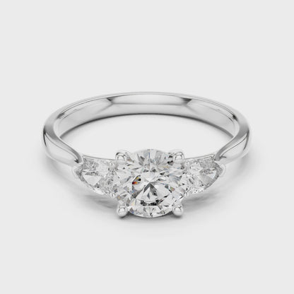 Harmony Pear Trio Ring