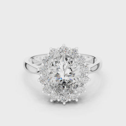 Royal Oval Halo Ring