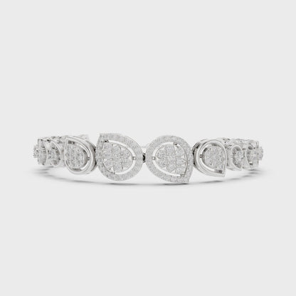 Luxury Diamond Teardrop Bracelet for Women