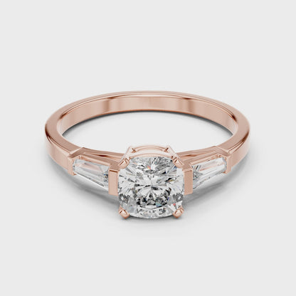 Tapered Baguette Trinity Ring