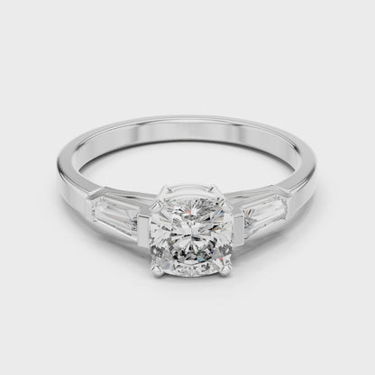 Tapered Baguette Trinity Ring